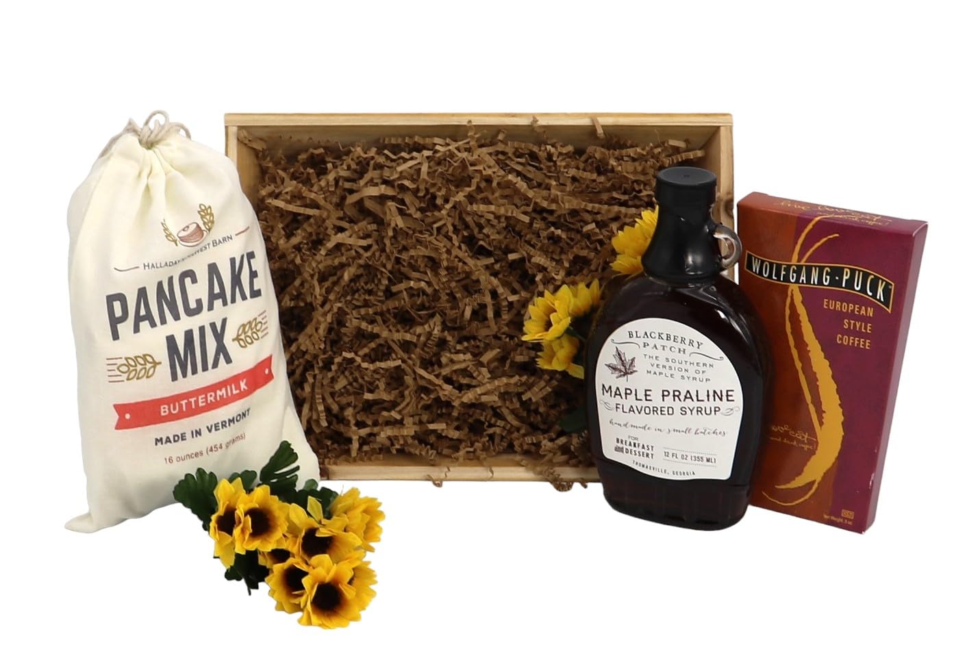 Gourmet Breakfast Gift Basket - Artisan Pancake Mix, Premium Maple Syrup & Rich Coffee Blend | Perfect for Holidays, Housewarming & Corporate Gifts