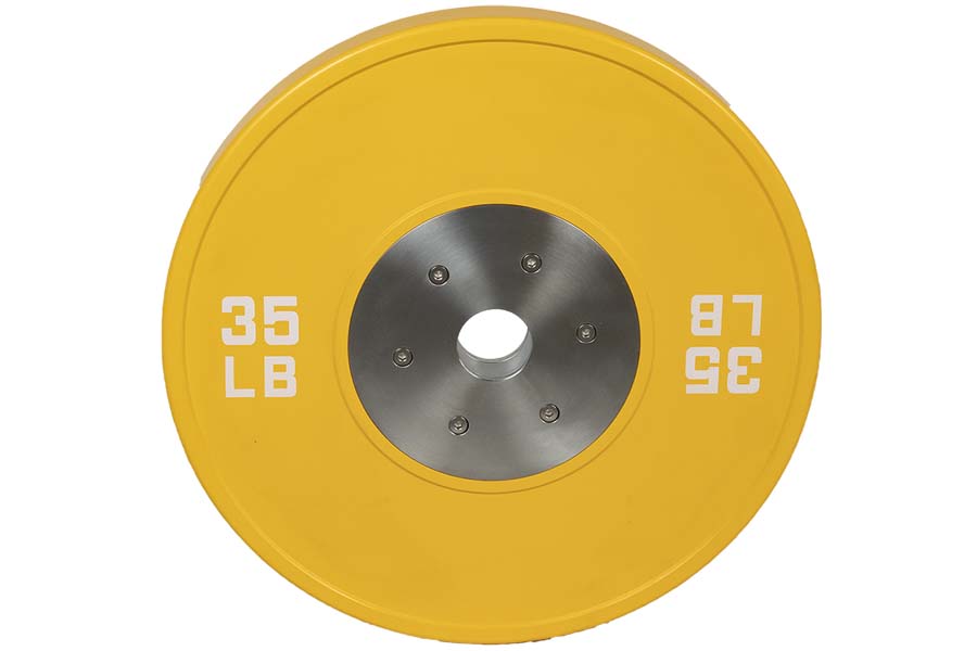 Warrior Competition Urethane Bumper Plates - Olympic Weightlifting Plates for CrossFit, Gym & Home Workouts - Durable Rubber Coated Weight Plates for Strength Training & Fitness