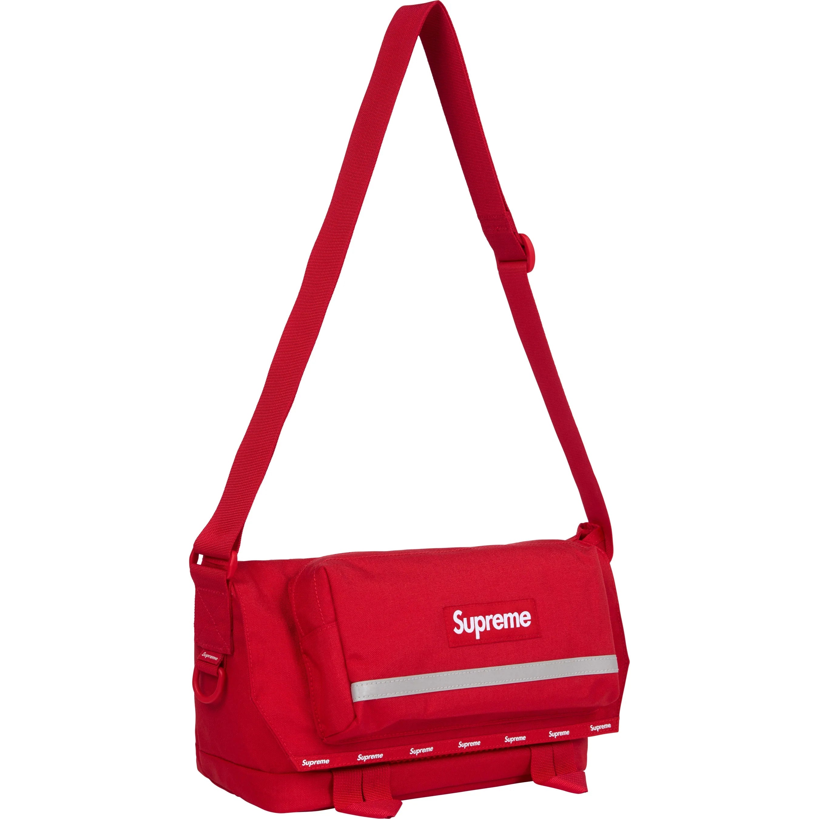 Supreme FW24 Messenger Bag - Red Crossbody Bag for Men & Women - Perfect for Travel, Work & School | Durable & Stylish Shoulder Bag