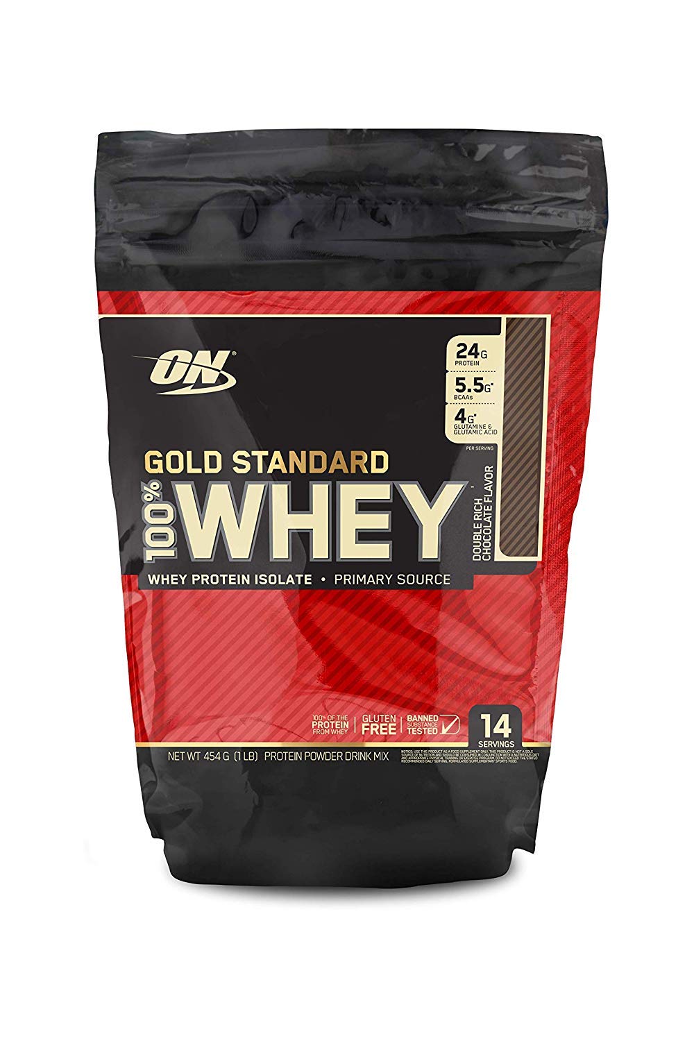 Optimum Nutrition Gold Standard 100% Whey Protein Powder - Double Rich Chocolate Flavor, 1lb for Muscle Recovery & Post-Workout Nutrition | Gym, Fitness & Bodybuilding Supplement