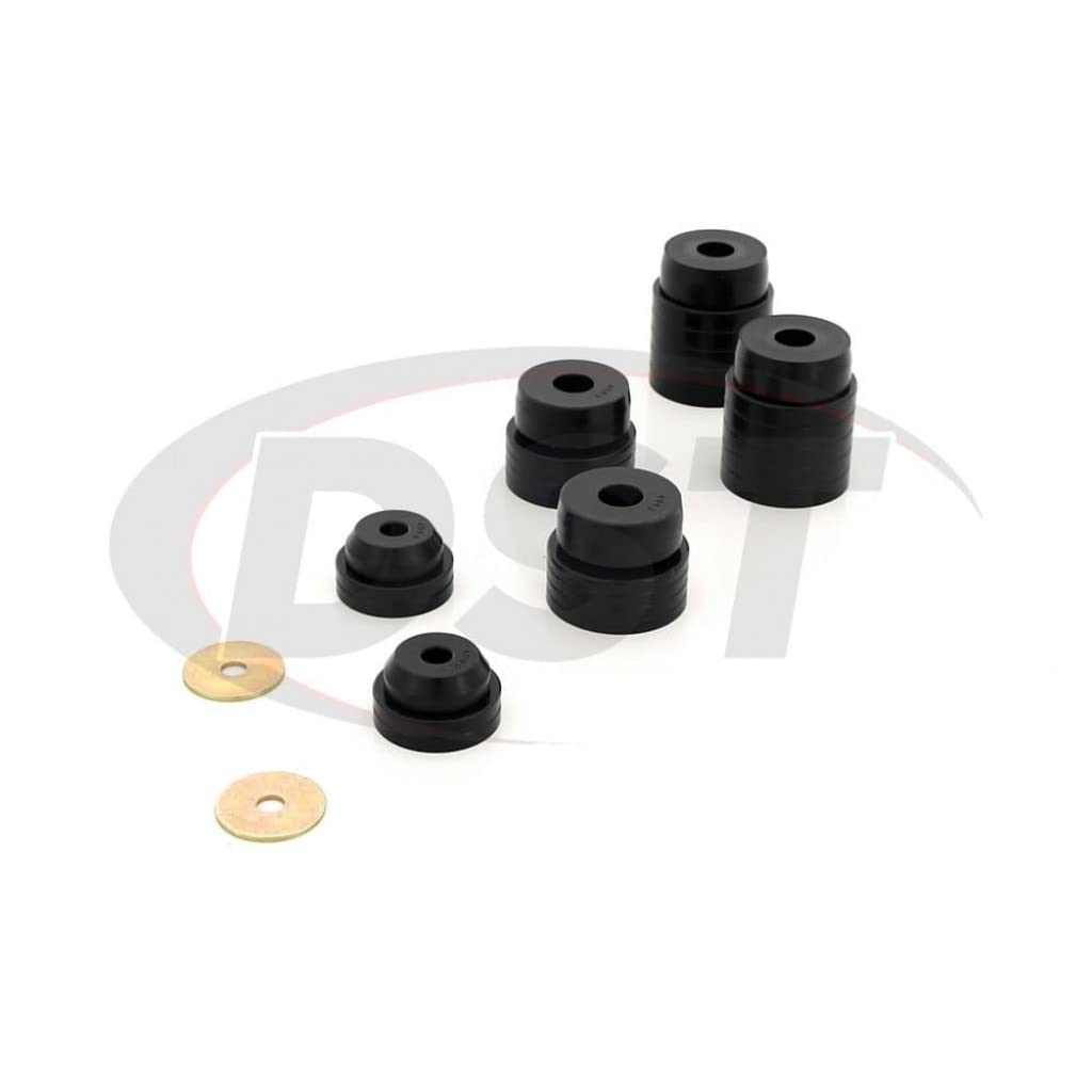Energy Suspension Body Mount Set for 1997 Ford F-250 HD - Black (4.4107G) | Heavy Duty Truck Suspension Upgrade for Smoother Ride & Off-Road Performance
