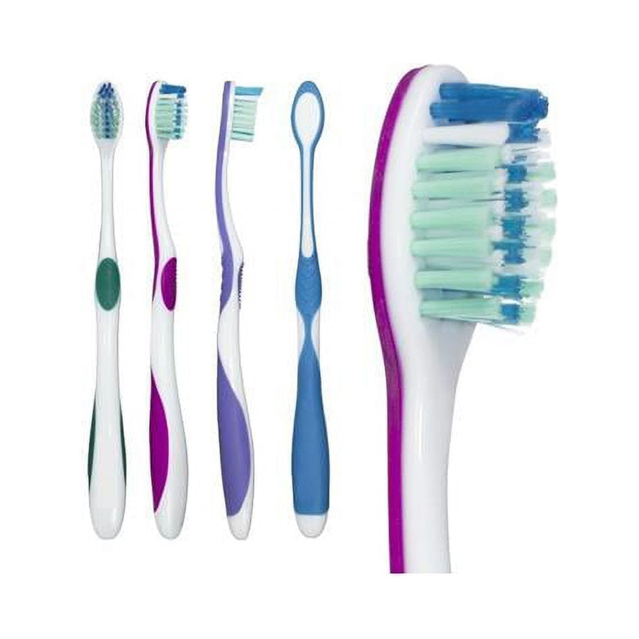 Contour Junior Toothbrush - Soft Bristles, Pack of 144 - Perfect for Kids Dental Care, Schools & Dental Offices
