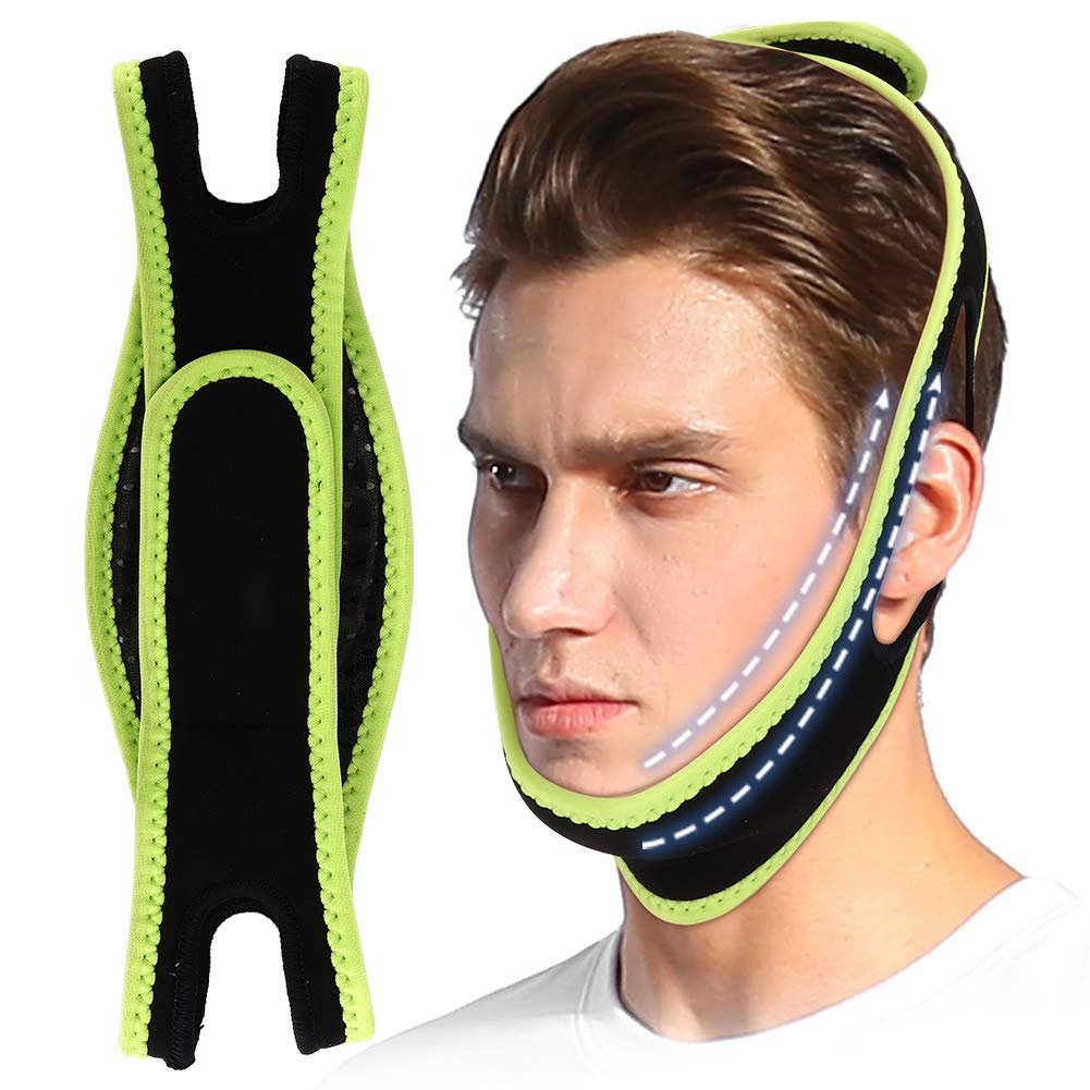 V-Shaped Face Slimming Strap for Men - Double Chin Removal & Facial Lifting Belt - Firming & Tightening Band for Jawline Contouring - Perfect for Daily Use, Gym, and Skincare Routine