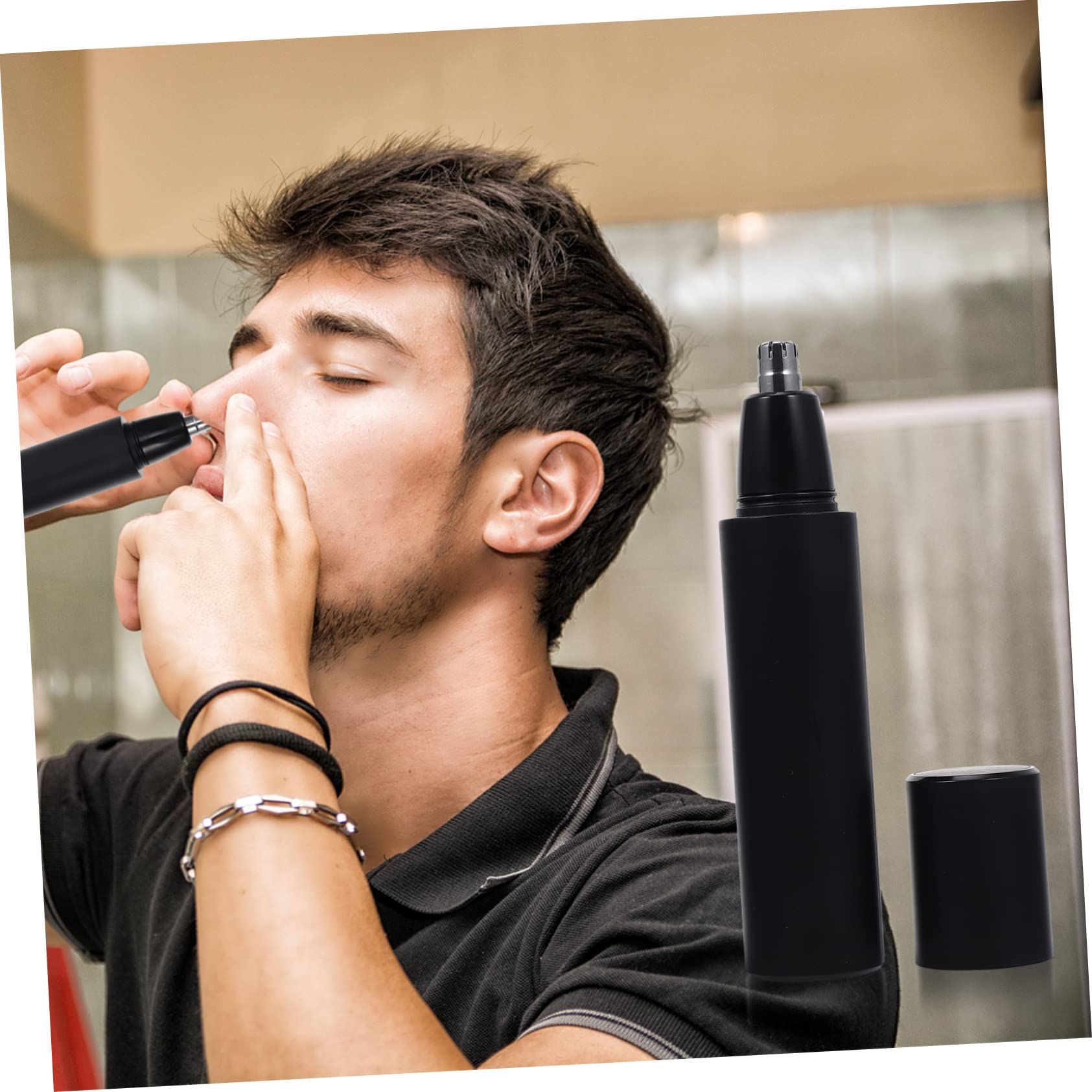 USB Rechargeable Nose Hair Trimmer for Men & Women - Electric Nose & Ear Hair Clipper with Precision Blades - Waterproof Personal Grooming Tool for Facial Hair Removal - Perfect for Travel, Home & Gym Use