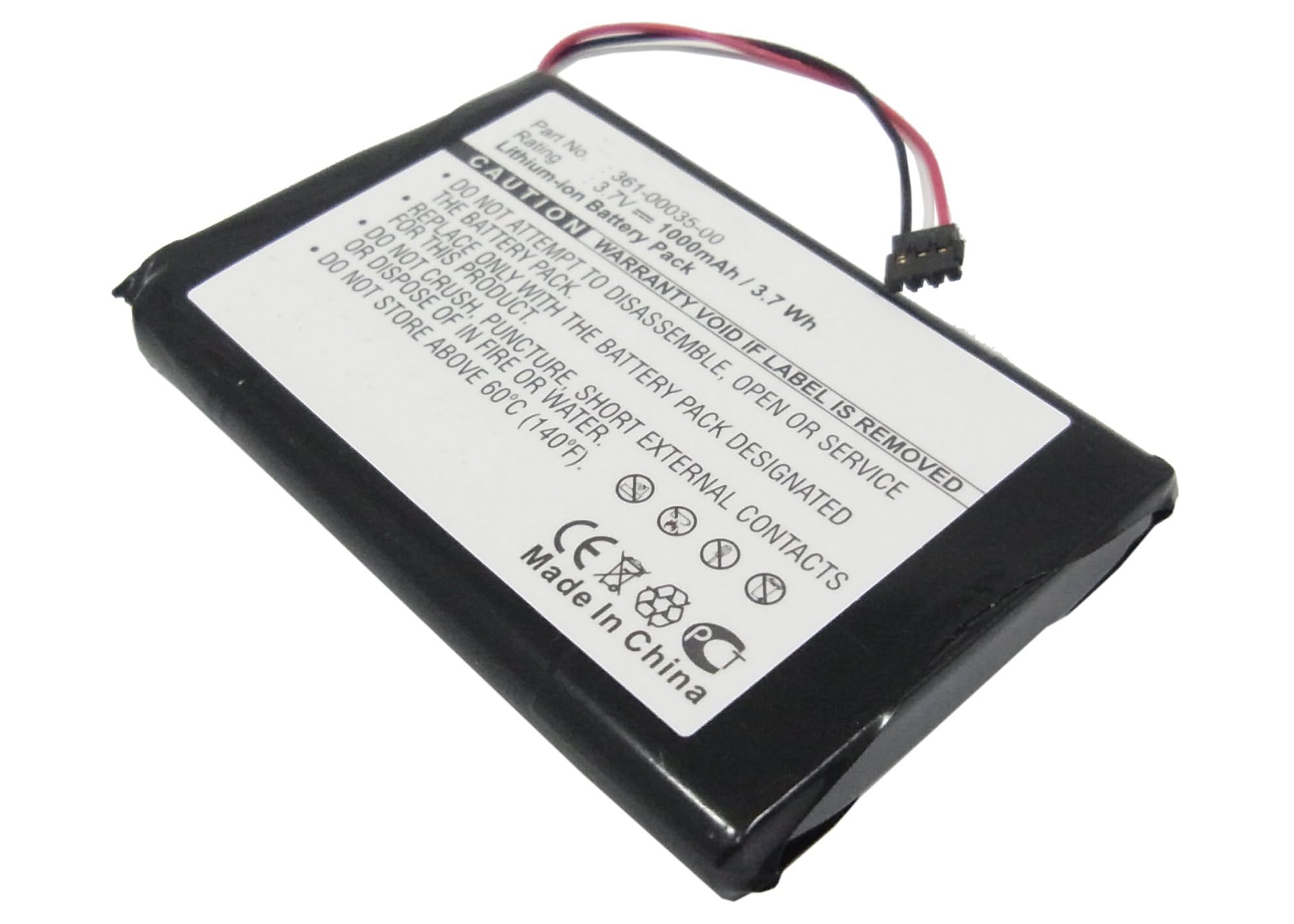 Synergy Digital GPS Battery - High Capacity 1000mAh Li-ion 3.7V Replacement for Garmin Edge Touring Plus & 361-00035-02 - Perfect for Cycling, Hiking & Outdoor Navigation