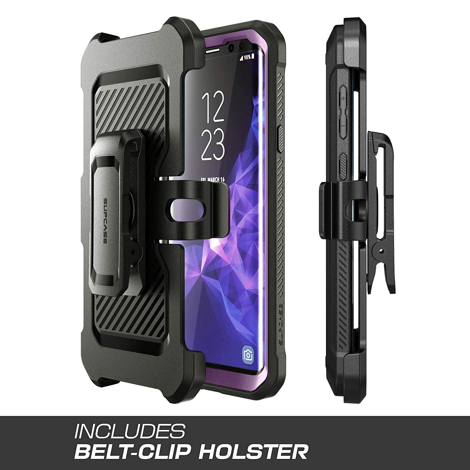 Samsung Galaxy S9 Plus Unicorn Beetle Pro Full-Body Rugged Protective Case - Open Box - Metallic Purple - Shockproof, Durable Cover for Outdoor & Active Lifestyle