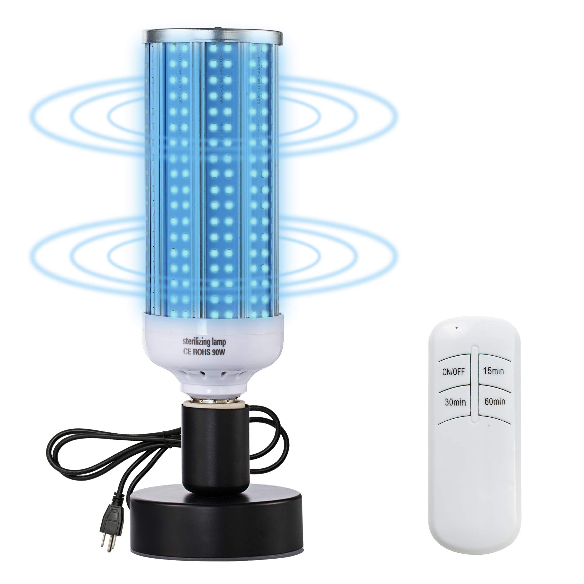 Dsane 100W UV Light Sanitizer Bulb - UVC Germicidal Lamp with E26/E27 Base for Home, Office & Travel | Kills 99.9% Germs in Bedroom, Bathroom, Hotel, Restaurant & Supermarket | Portable Disinfection Solution for Air & Surface Cleaning