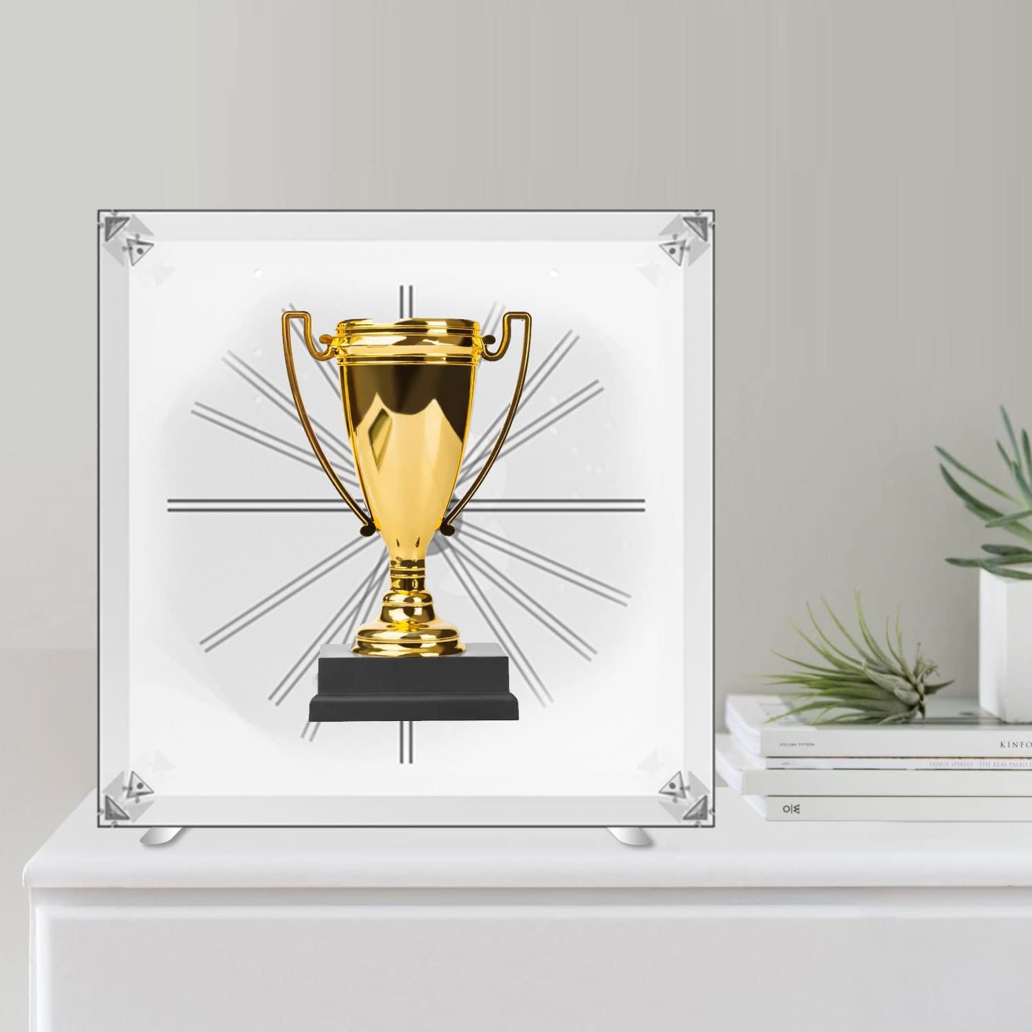 3D Hologram Fan Cover - High Transparency Acrylic Display Case for 16.5-22