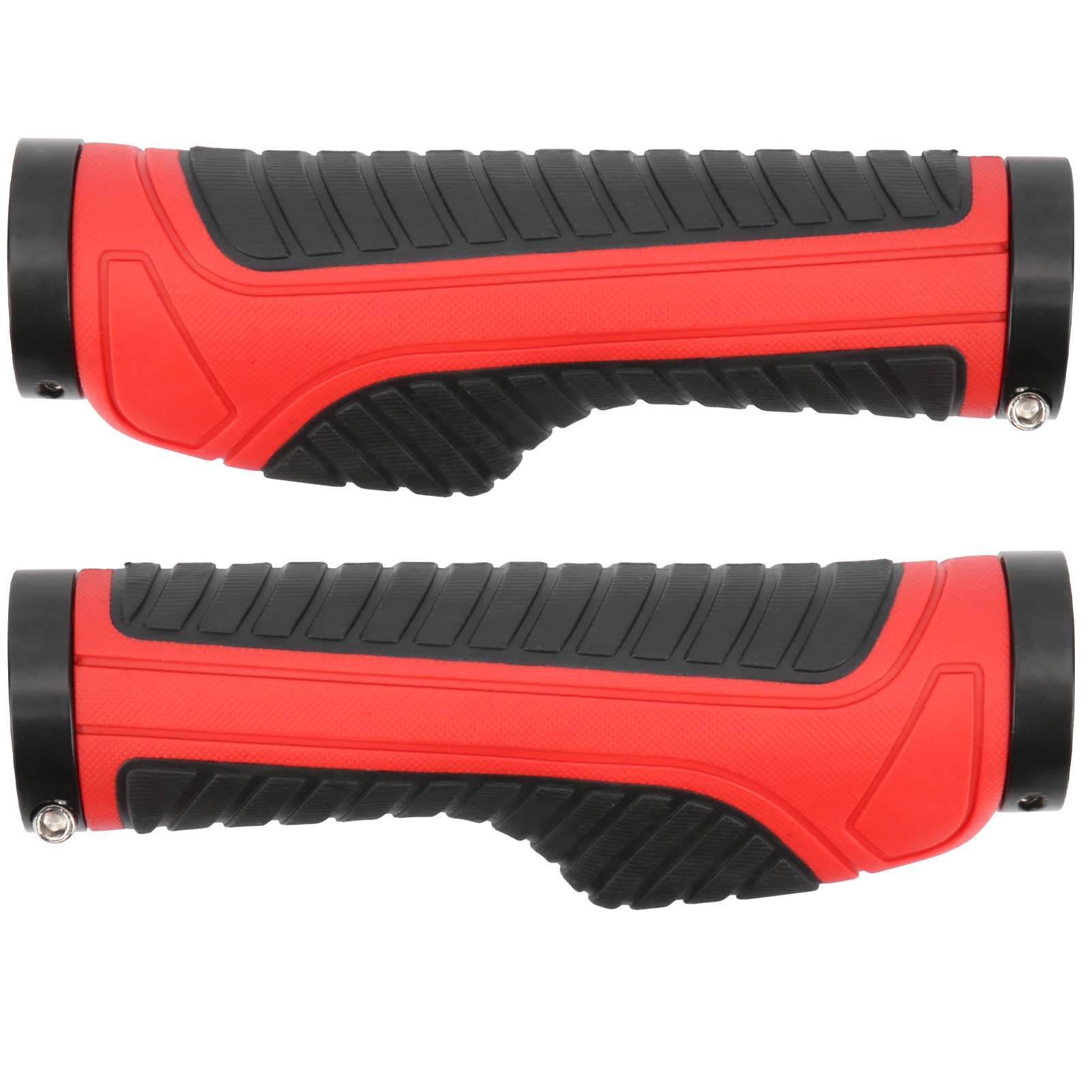 Premium Bike Handlebar Grips - 1 Pair Non-Slip Cycling Grips with Double Locking System for Mountain/Commuter Bikes - Perfect for Road Cycling, Urban Commuting & Off-Road Adventures