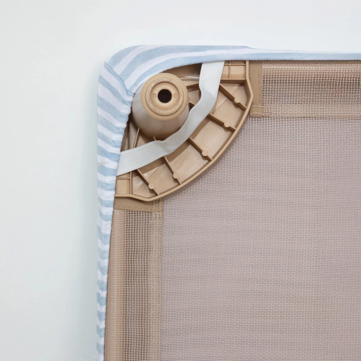 Premium Stacking Bed Sheet Set with Carry Bag - Blue Stripes - Perfect for Travel, Camping & Dorm Room Essentials