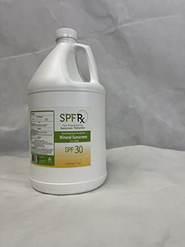 SPF 30 Mineral Sunscreen 1 Gallon - Broad Spectrum UVA/UVB Protection, Water-Resistant, Reef-Safe Sunblock for Outdoor Activities, Beach, Pool & Sports