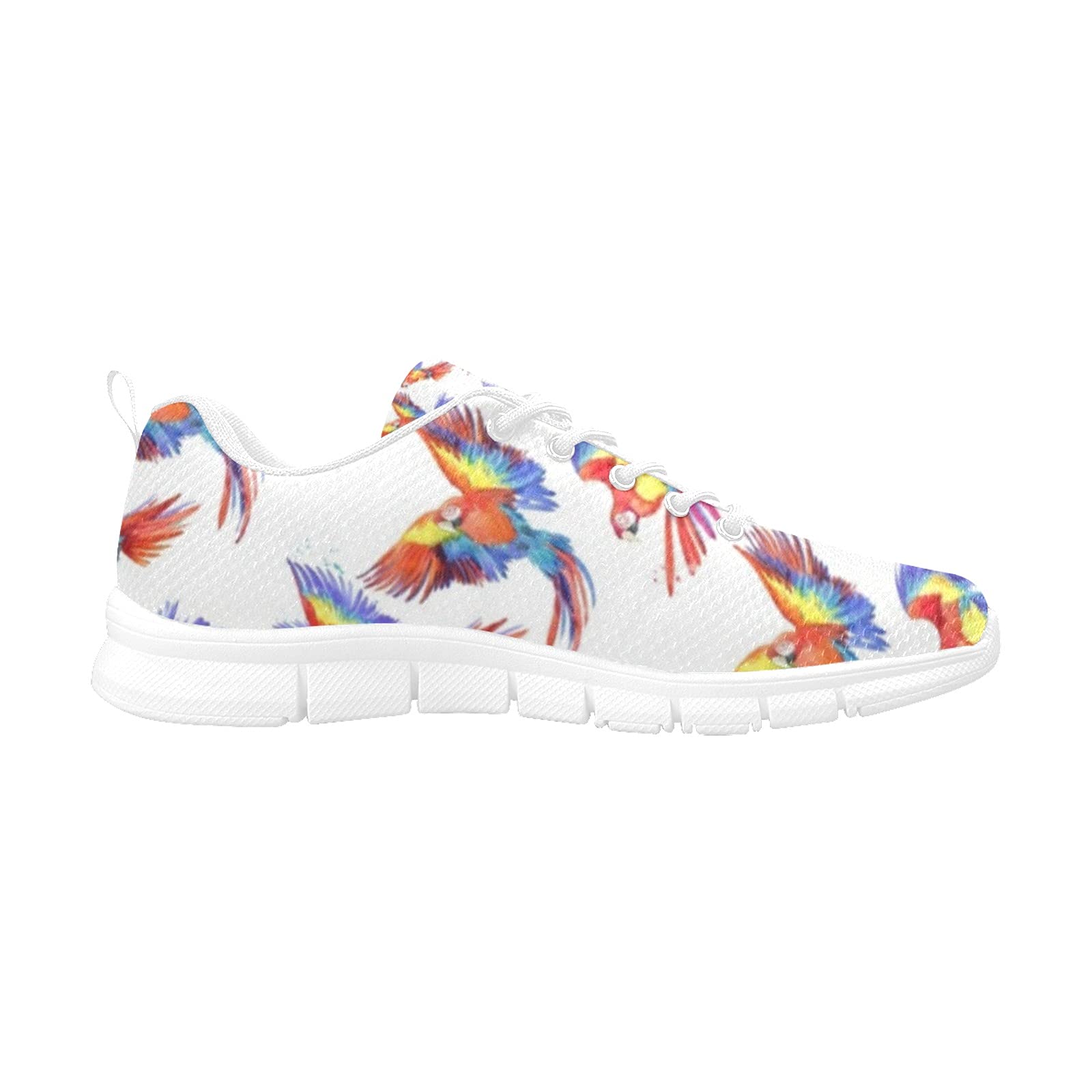 ANANGTEE Women's Parrot Print Sneakers - Lightweight Breathable Slip-On Walking Shoes with Arch Support & Non-Slip Sole | Casual Fashion Tennis Shoes for Women | Perfect for Daily Wear, Gym, Travel & Outdoor Activities