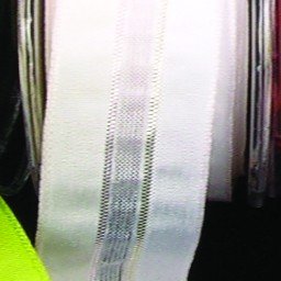 Sheer White and Ivory Striped Wired Craft Ribbon - 0.75 Inch x 108 Yards for Gift Wrapping, Floral Arrangements, DIY Decorations and Wedding Crafts