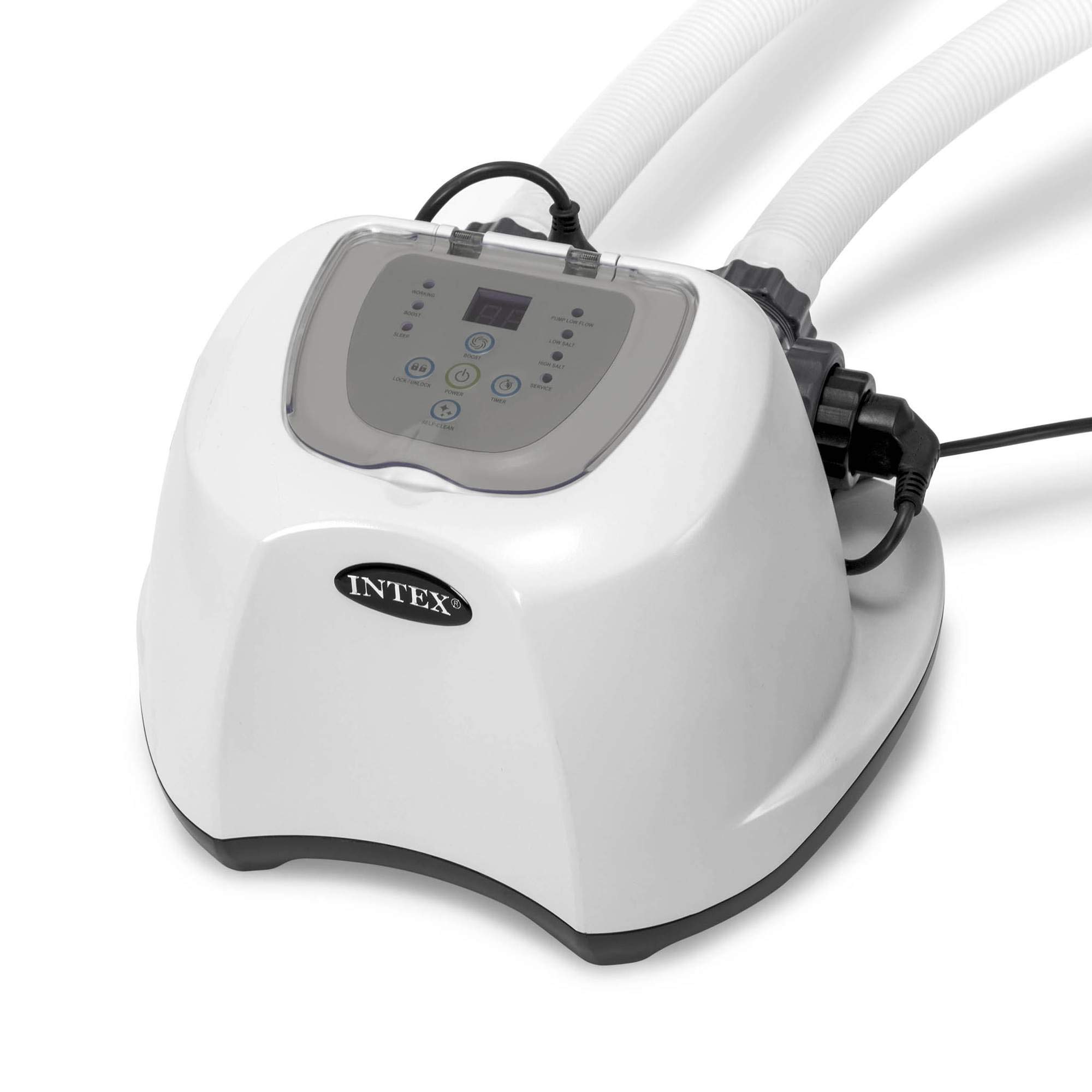 Intex Krystal Clear Saltwater System for Above Ground Pools - 2 Pack | Chlorine-Free Saltwater Sanitizer | Compatible with Filter Pumps | Perfect for Backyard, Family & Vacation Home Swimming Pools