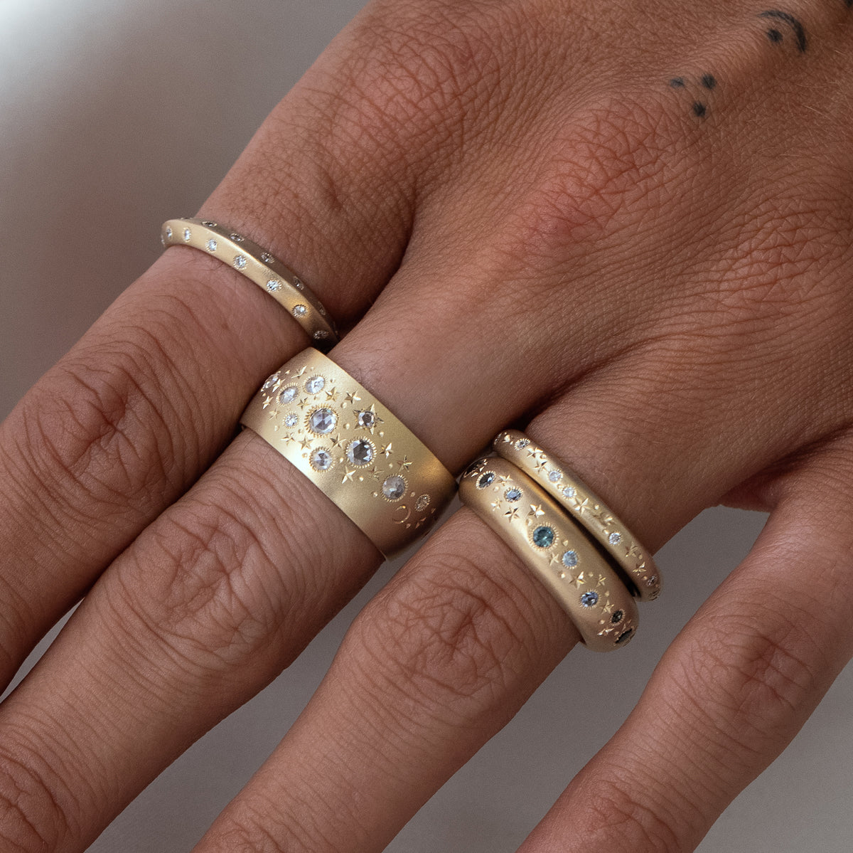 Celestial Charm Micro Band Bracelet - Dainty Adjustable Starry Sky Jewelry for Women - Perfect for Everyday Wear, Gifts & Special Occasions