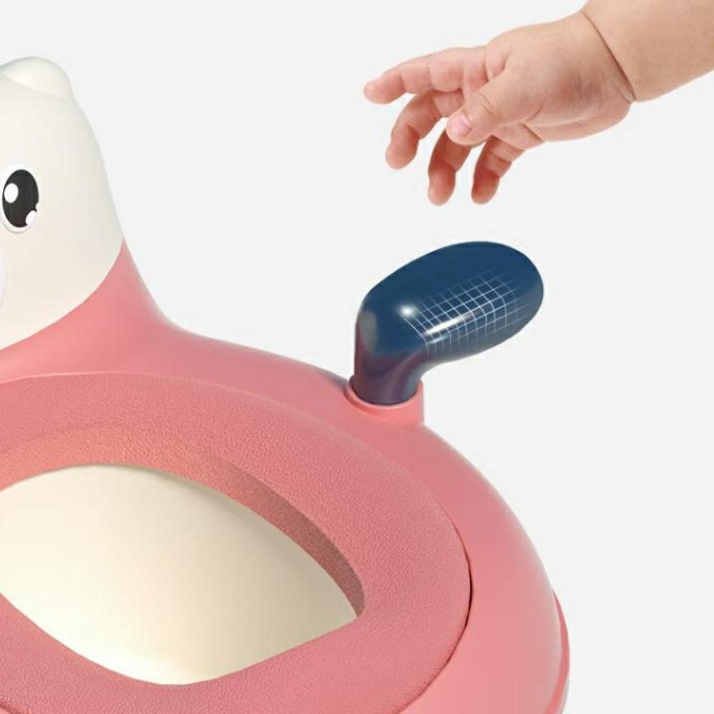 Portable Kids Potty Training Toilet with Comfortable Backrest - Cartoon Design for Boys & Girls Aged 2-5 | Ideal for Home, Travel & Daycare Use