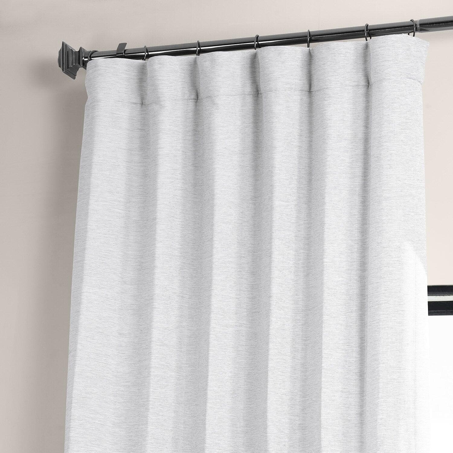 Bellino Room Darkening Curtains - Off White Textured Fabric for Bedroom & Living Room - Blackout Window Drapes for Better Sleep & Light Control