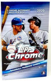 2020 Topps Chrome Baseball Hobby Box - Premium Trading Cards Collection for MLB Fans & Collectors | Perfect for Sports Memorabilia, Gift Giving & Card Investing