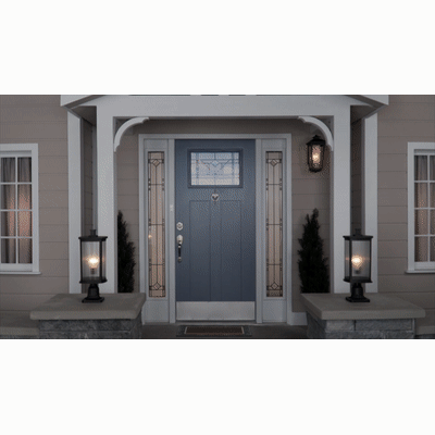 Aberdeen Outdoor Wall Light - Weatherproof Exterior Sconce for Porch, Garden & Patio Lighting - Durable Metal Fixture with Clear Glass Shade - Perfect for Home, Garage & Backyard Decor