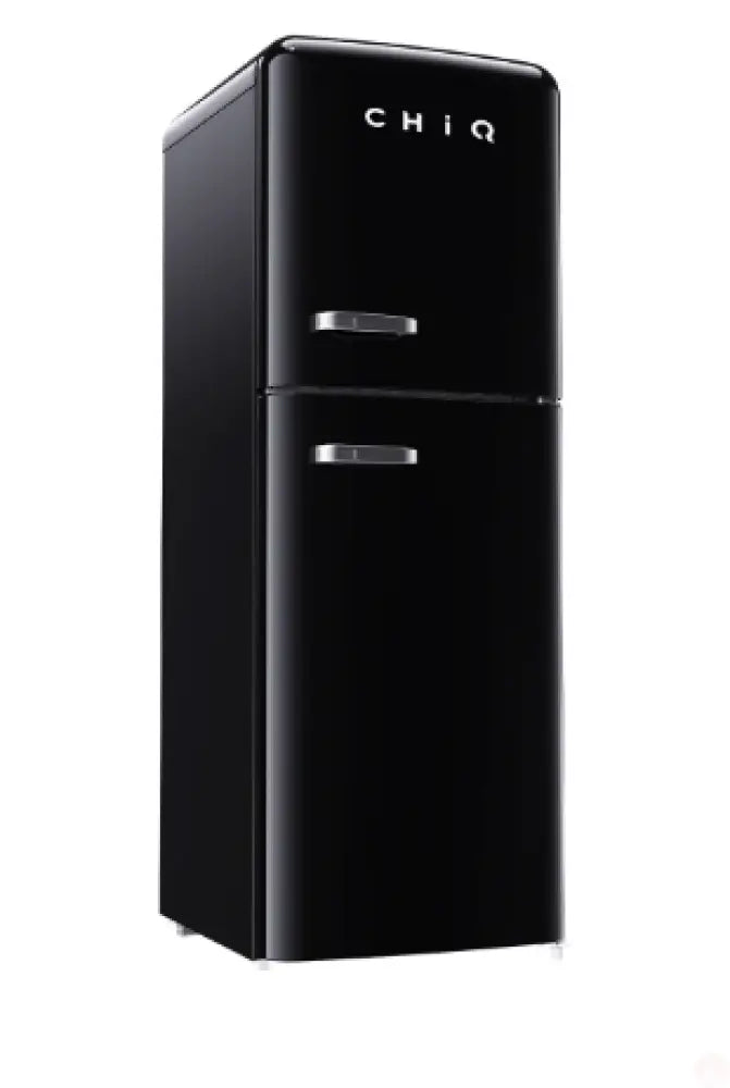 CHiQ CRTM200NB 200L Top Mount Refrigerator with Freezer - Energy Efficient Black Fridge for Home, Kitchen, Office & Dorm Use