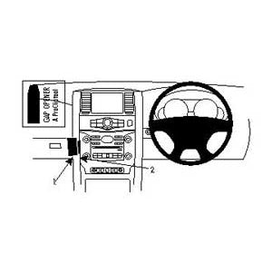ClicOn No Holes Angled Dash Mount for Nissan Patrol (2011-2024) - Secure Phone Holder for Hands-Free Navigation & Driving Safety