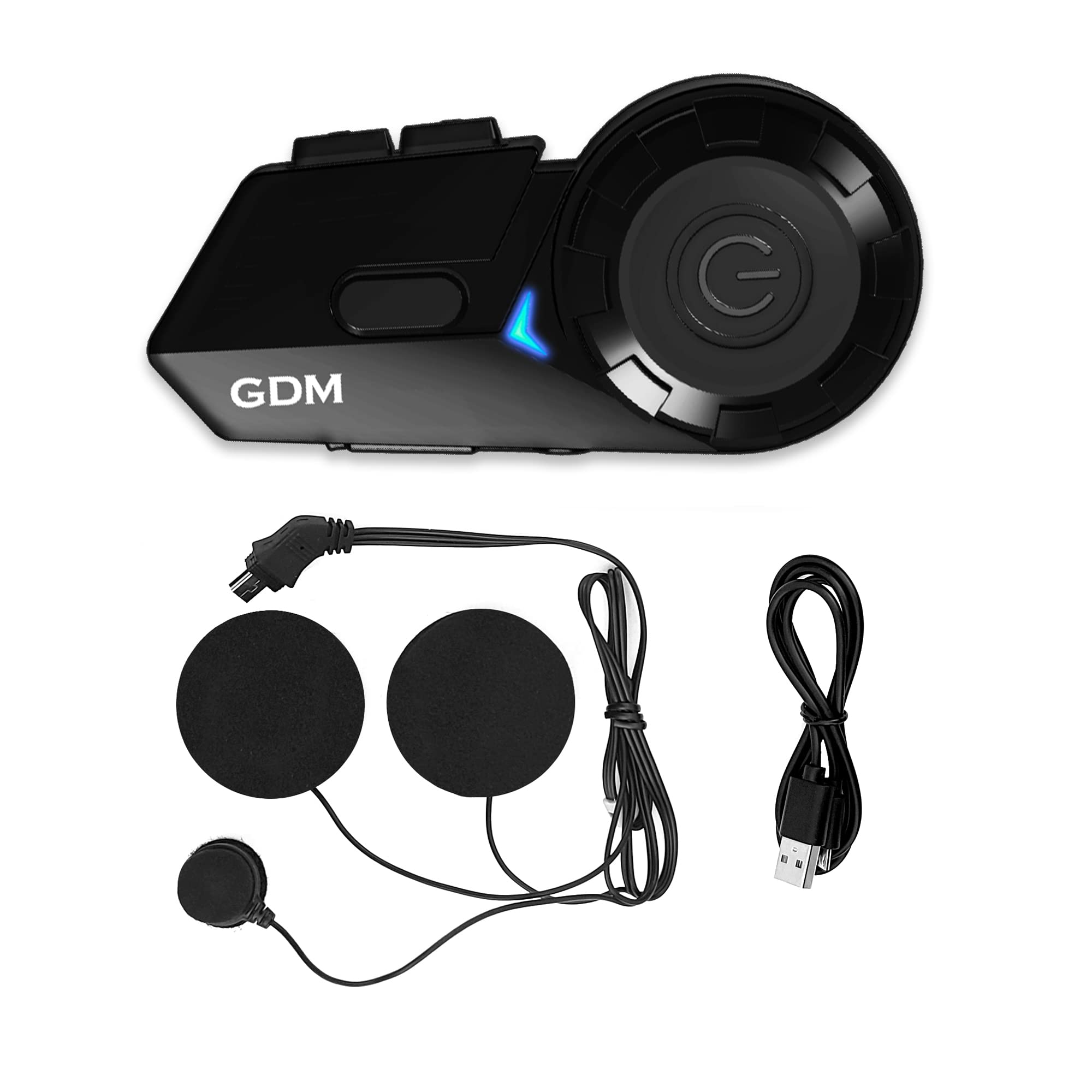 GDM Ghost Bluetooth Motorcycle Helmet with Wireless Communication System - HD Audio & Noise Cancelling for Riders | Highway Cruising, Group Rides & Long-Distance Tours | Adventure Biking & Daily Commute Essential | Safety Gear for Motorcyclists & Urban Travelers