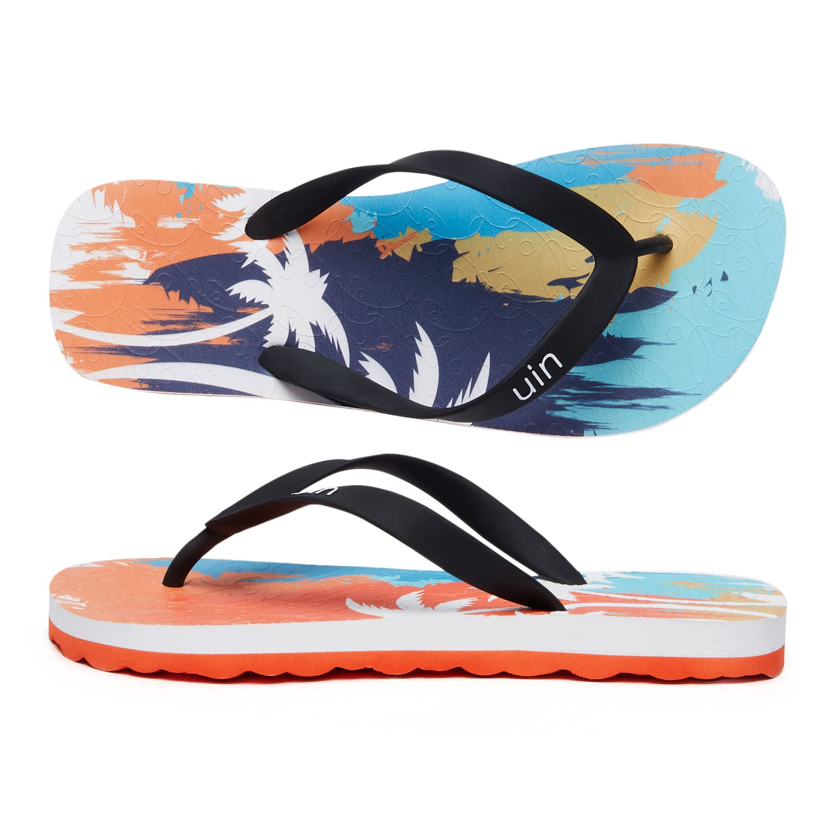 UIN Women's Flip Flops - Comfortable Non-Slip Thong Sandals for Beach, Summer & Travel - Hand-Painted Art Design - Casual Slippers for Walking, Poolside & Vacation Outfits