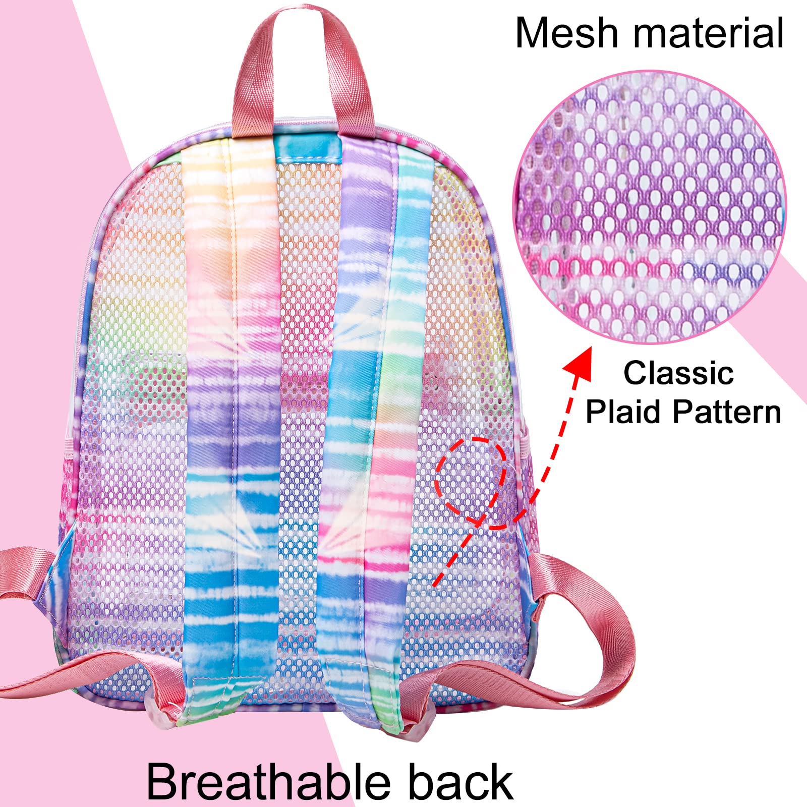 Clear Mini Backpack 12x12x6 - Small Transparent Stadium Bag for Concerts, Festivals & Travel | Lightweight See-Through Plastic Backpack for Work, Security & Events