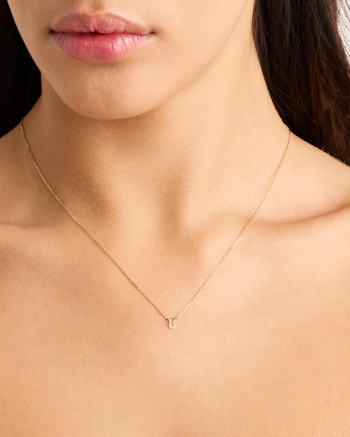 14K Solid Gold Love Letter Necklace for Women - Personalized Romantic Jewelry Gift for Her - Perfect for Anniversaries, Valentine's Day & Special Occasions