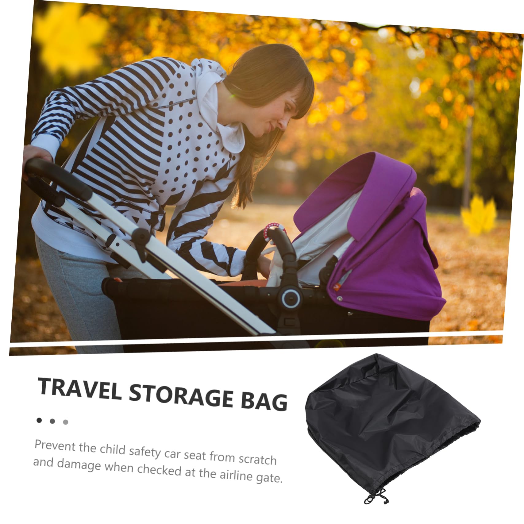Toddmomy 4-Piece Stroller Travel Bag Set - Large Capacity Car Seat Cover for Airplane, Baby Stroller & Parent Travel - Perfect for Family Vacations, Road Trips & Air Travel with Kids