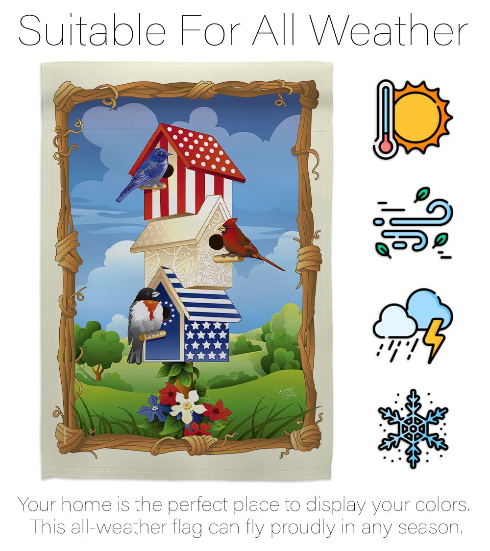 Patriotic Birdhouse Flag Set - 28