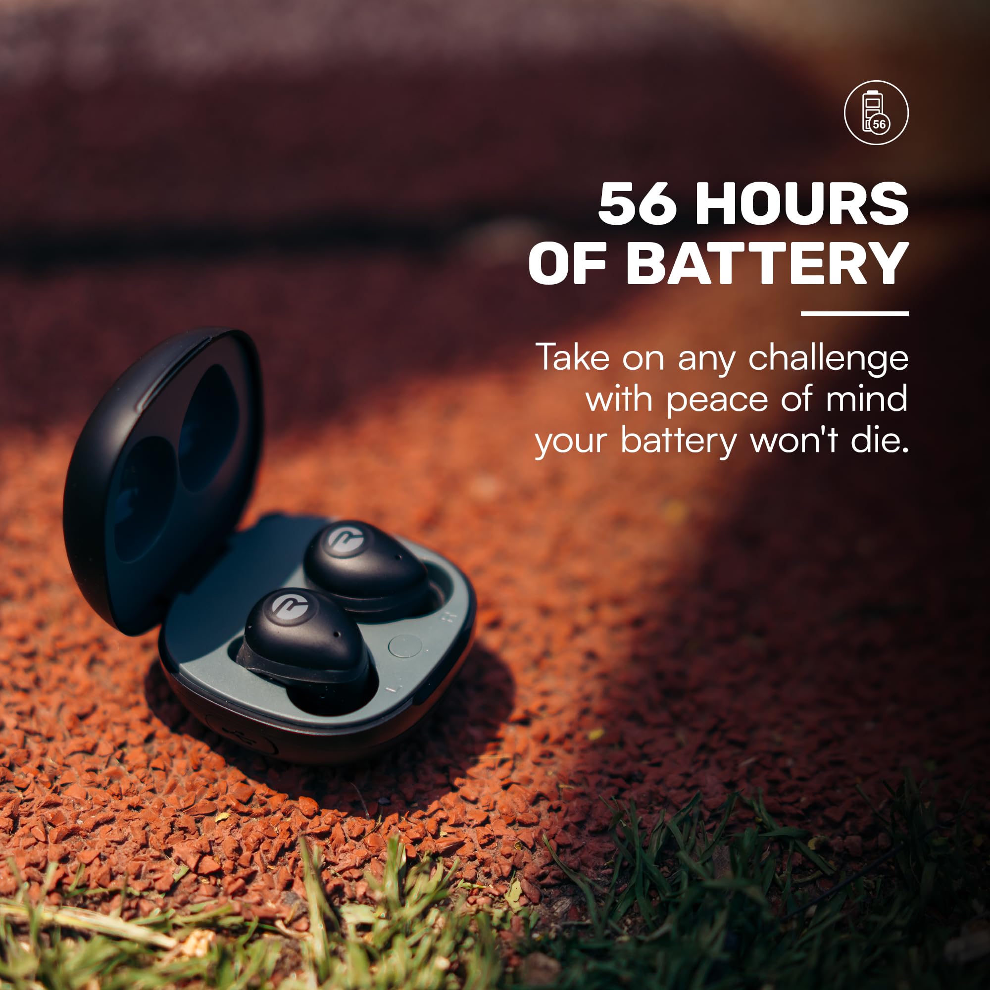 Raycon Fitness Bluetooth True Wireless Earbuds - Green | Sweatproof Wireless Earbuds for Running, Gym & Workouts | Secure Fit Earphones with Long Battery Life