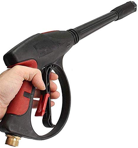 High Pressure Washer Gun with 5 Nozzle Tips & 26ft Hose - Power Washer Spray Wand Attachment for Cleaning Driveways, Cars, Decks & Outdoor Surfaces
