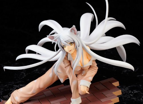 Bakemonogatari Black Hanekawa 1/7 Scale PVC Anime Figure - Collectible Japanese Anime Character Model for Display & Home Decor