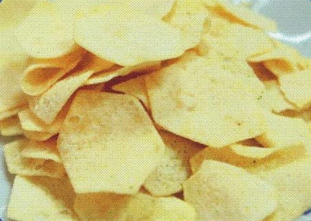 Neotea Homemade Fryum Snacks - Hexagonal White Dried Chips (250g) | Healthy Ready-to-Fry Snack for Parties, Movie Nights & Quick Meals | Vegan & Gluten-Free