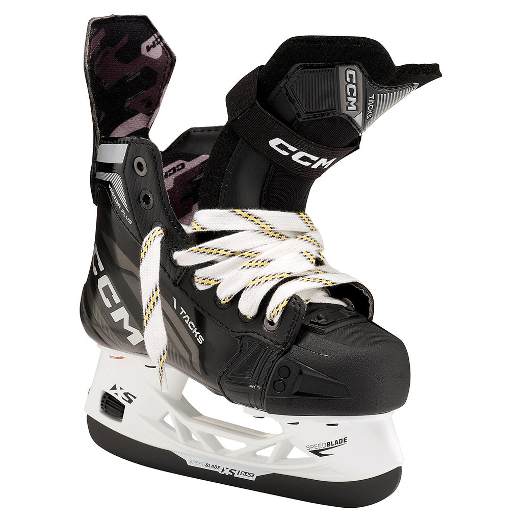 CCM Tacks Vector Plus 2022 Junior Ice Hockey Skates - Youth Hockey Skates for Boys & Girls - Perfect for Ice Rink Practice & Competitive Games