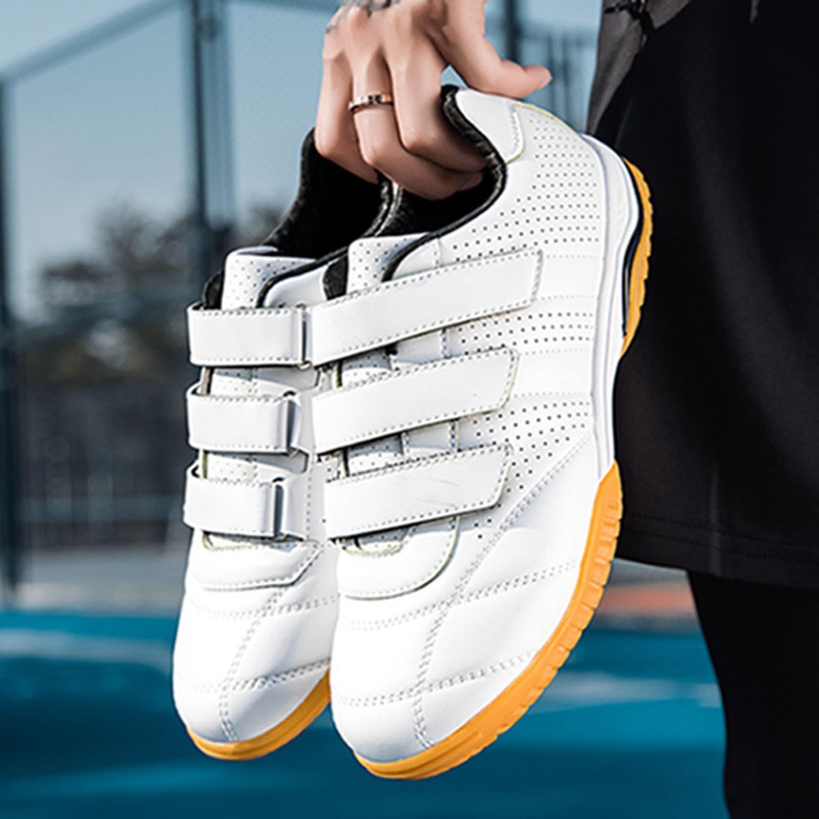 Professional Fencing Shoes for Kids & Adults - Lightweight Competition & Training Footwear (White, Size 34) - Perfect for Fencing Tournaments, Practice Sessions & Martial Arts Training