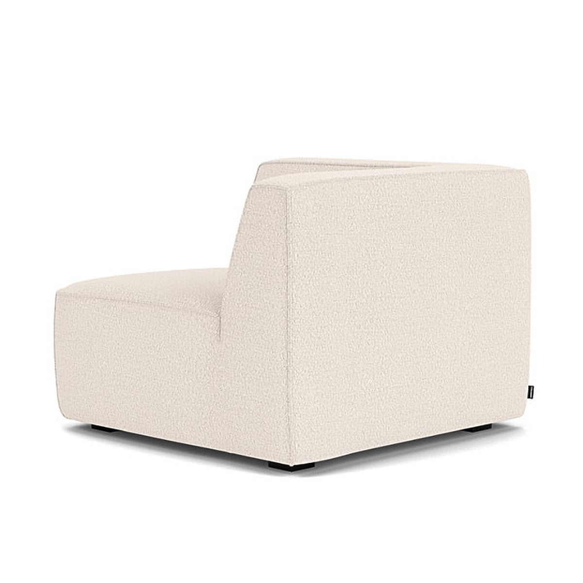 Dane Boucle 1 Seater Right Corner Modular Sofa - Modern Accent Chair for Small Spaces, Living Room, Apartment & Office - Soft Upholstered Lounge Seating with Comfortable Back Support