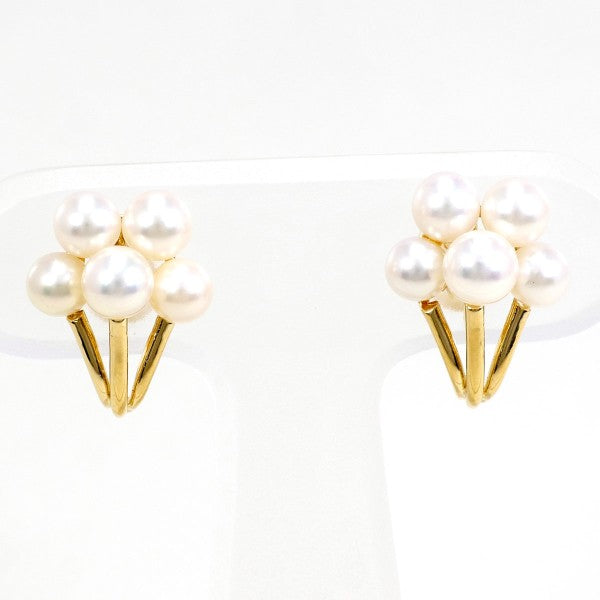 18K Yellow Gold Pearl Earrings for Women - Elegant Freshwater Pearl Stud Earrings - Perfect for Weddings, Parties & Special Occasions
