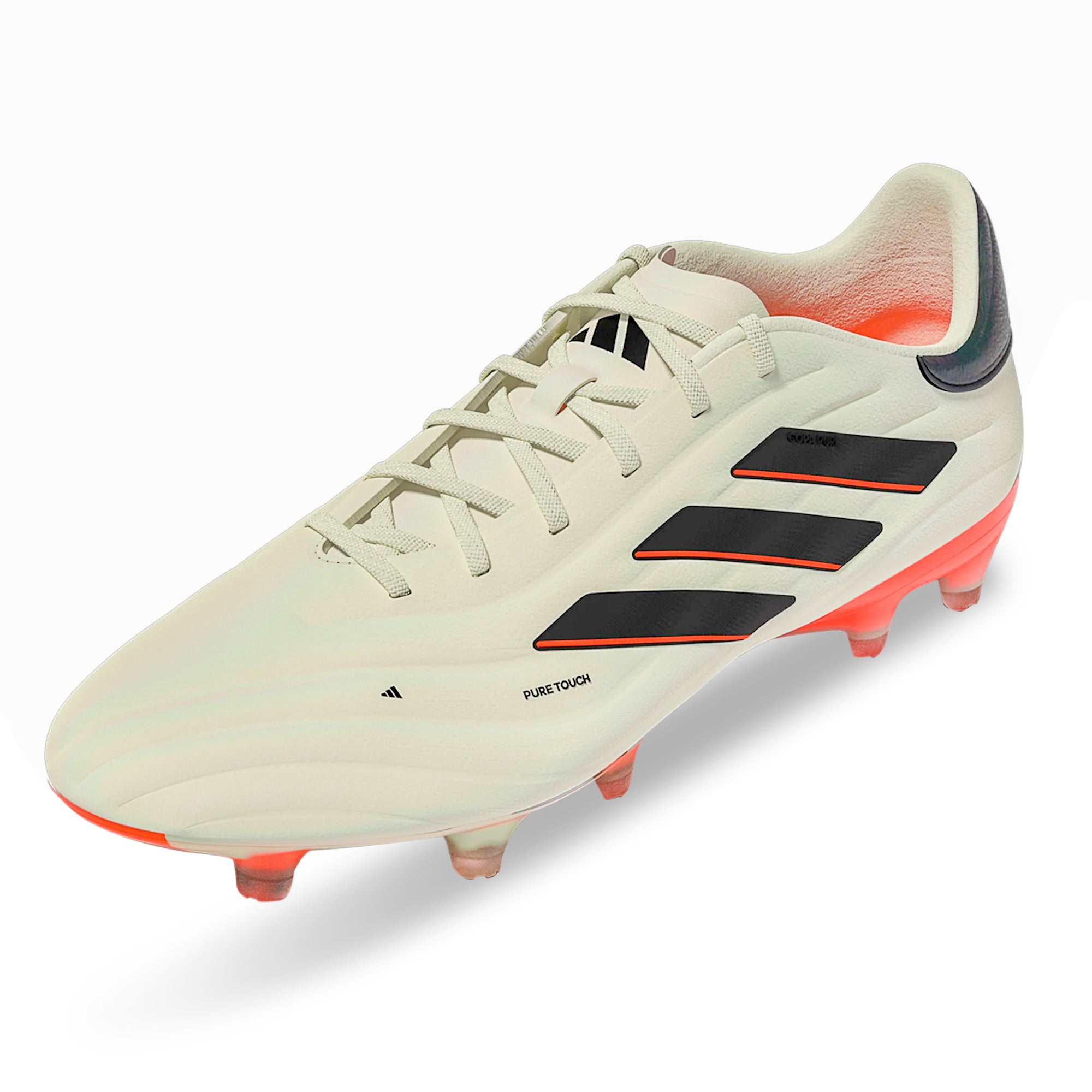 Adidas Copa Pure 2 Elite Firm Ground Soccer Cleats for Men - Ivory/Core Black - High-Performance Football Boots for Professional Players & Training Sessions