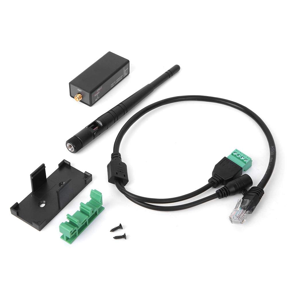 Industrial RS485 to Ethernet Serial Device Server with External Antenna & RJ45 Interface - Convert Printers to Network Printers for Factory Automation & Remote Device Management