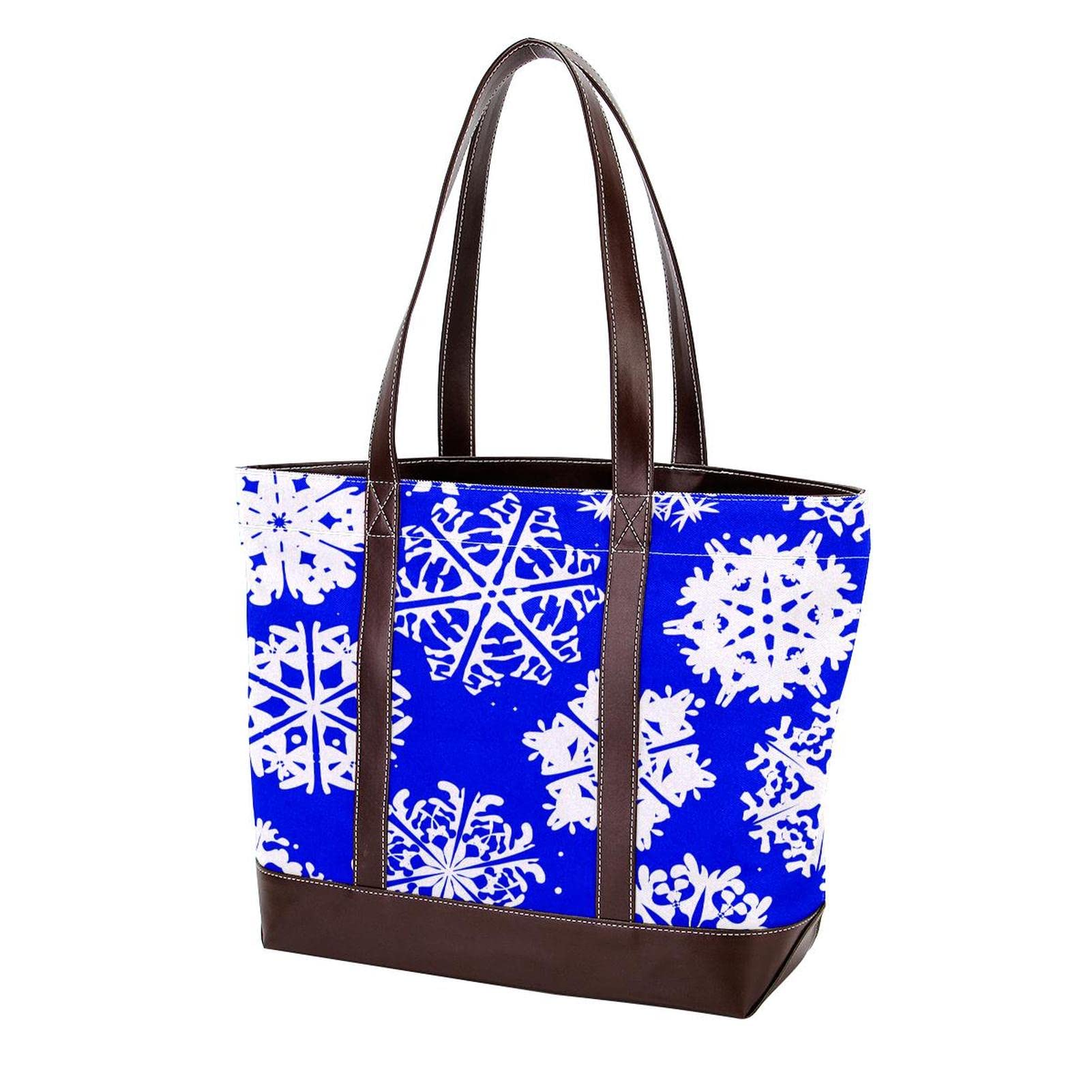 Stylish Sky Pattern Tote Bags for Women - Large Leather & Canvas Shoulder Bags, Top Handle Satchel Purses - Perfect for Work, Travel & Everyday Use
