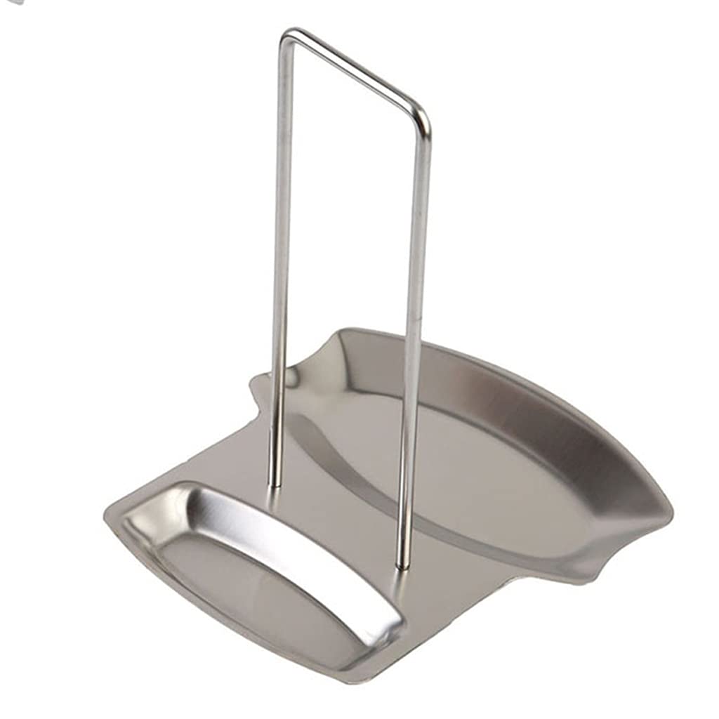 GANFANREN Stainless Steel Pot Lid Holder & Spoon Rest - 6-Piece Kitchen Organizer Set for Stovetop, Countertop Storage - Perfect for Cooking, Serving Soup, and Keeping Kitchen Utensils Organized