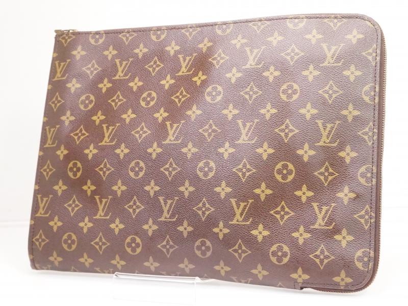 Authentic Pre-Owned Louis Vuitton Monogram Poche Documents Portfolio GM Tablet Case M53456 - Luxury Vintage LV Organizer for Business, Travel & Everyday Use