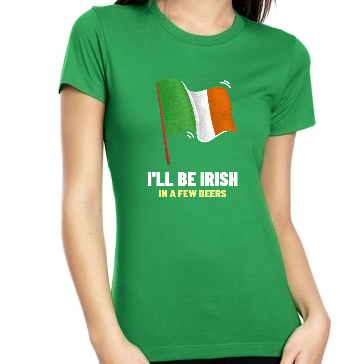 St. Patrick's Day Shirts for Women - Irish Flag Graphic Tees - Cute Saint Patty's Day Tops for Ladies | Perfect for Parties, Parades & Festive Celebrations