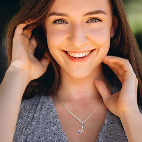 WINNICACA Personalized Initial Necklace for Women - 925 Sterling Silver Letter Pendant with Birthstone, Custom A-Z Jewelry Gift for Her, Daughter, Girlfriend - Perfect for Christmas, Birthday & Anniversary Gifts | Elegant Everyday Wear & Special Occasion Present