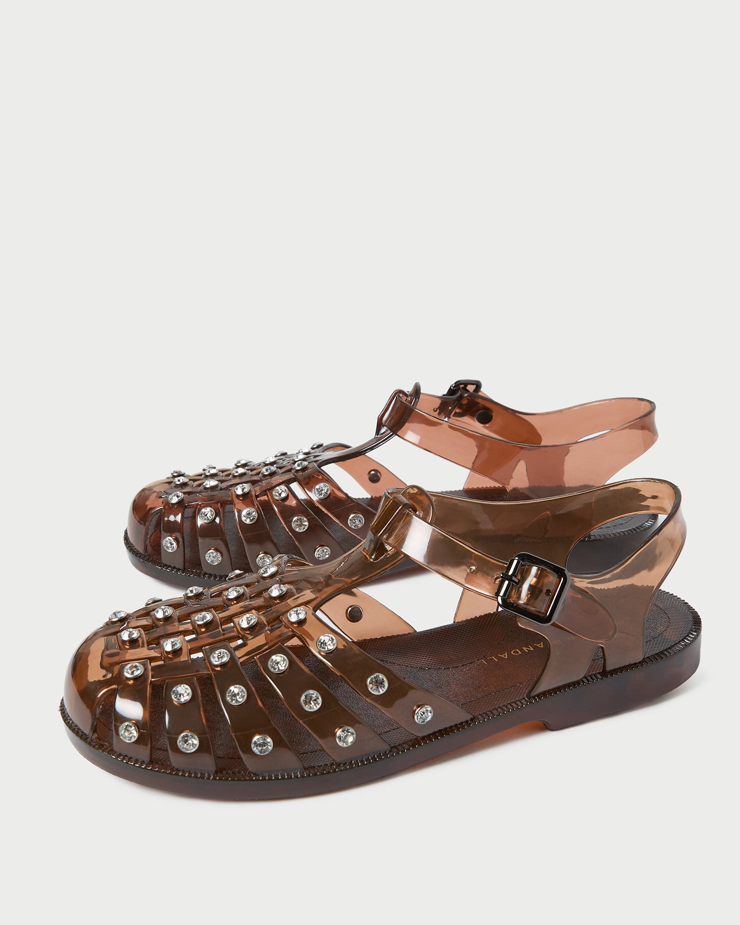 Rhys Brown Jelly Sandals for Women - Comfortable & Stylish Summer Beach Slides - Perfect for Pool, Vacation, and Casual Outings