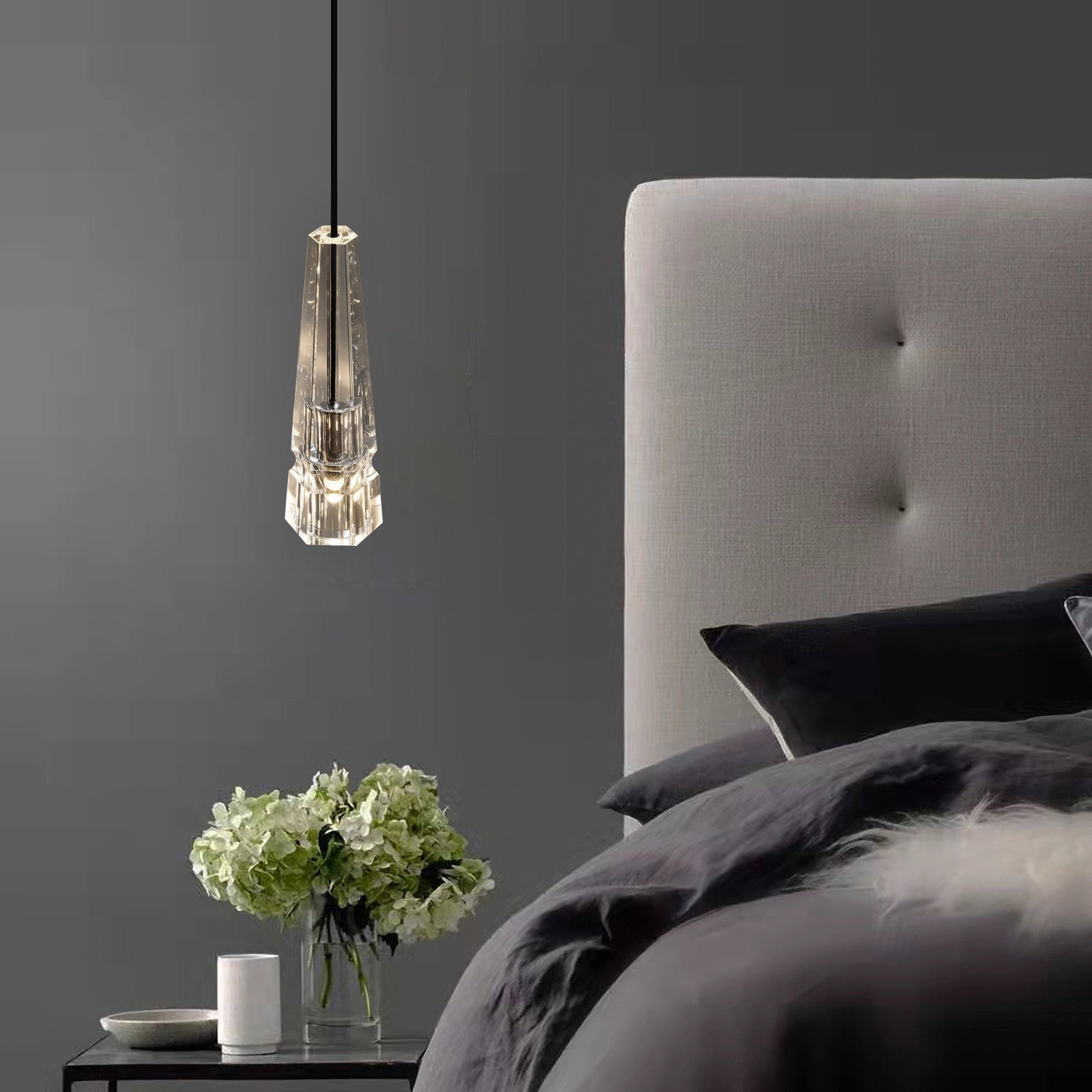Modern Chamonix Pendant Light - Adjustable Hanging Fixture for Kitchen Island, Dining Room & Bedroom - Industrial Vintage Style Ceiling Lighting Fixture