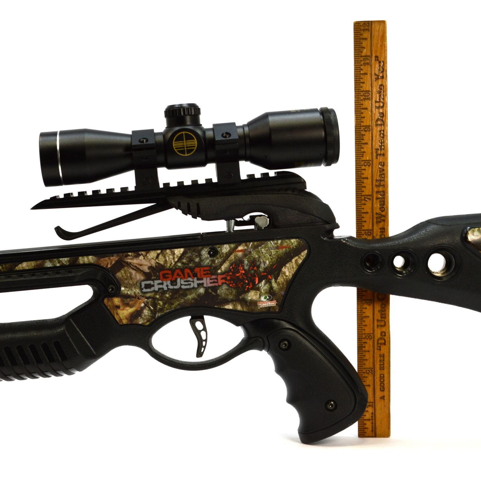 Barnett Game Crusher Crossbow with 3 Headhunter Arrows & 4x32 Scope - High Power Hunting Crossbow for Deer & Big Game - Perfect for Outdoor Hunting & Target Practice