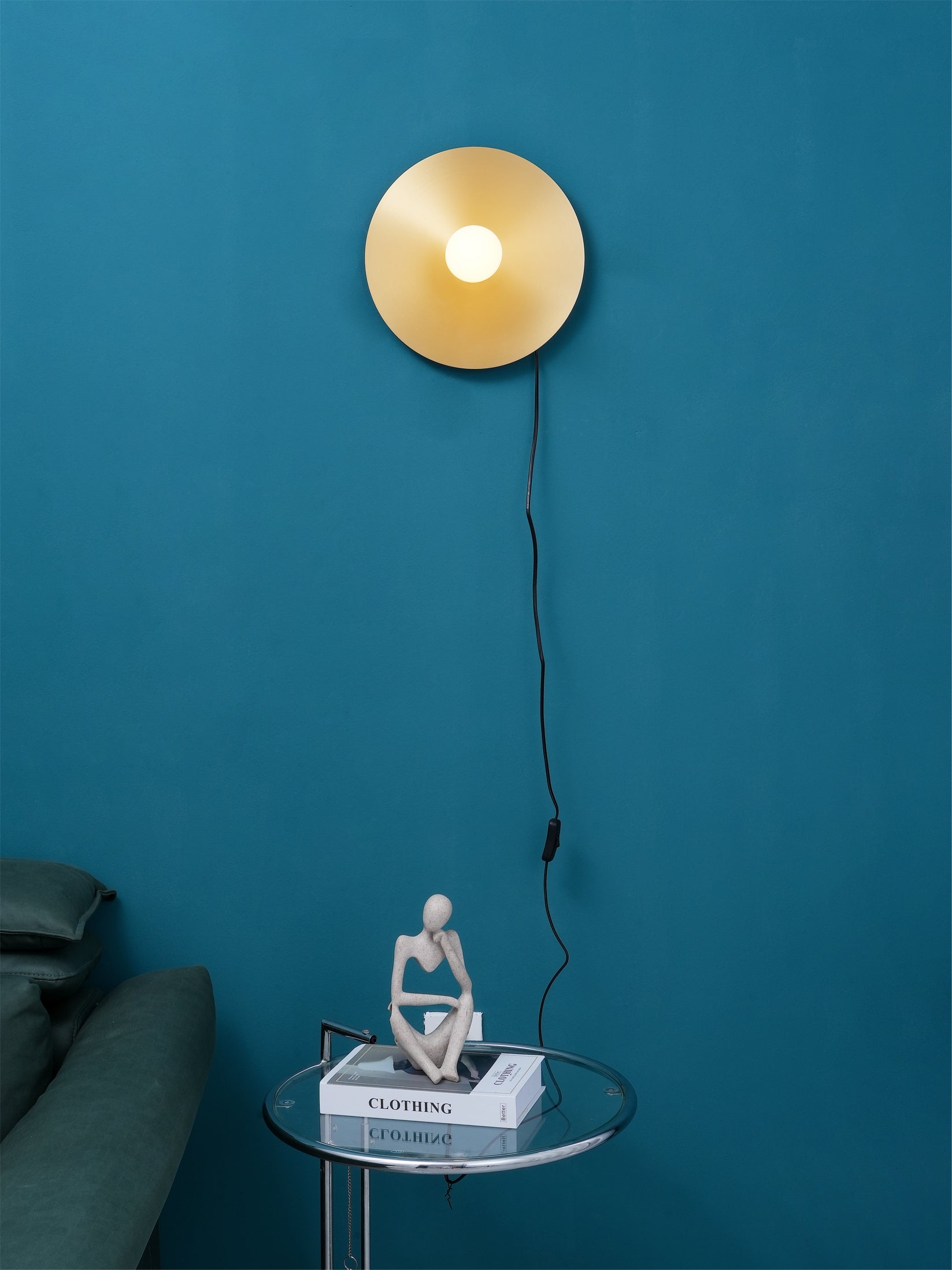 Modern Dot Wall Lamp - Minimalist LED Sconce Light for Bedroom, Living Room & Hallway - Energy Efficient Dimmable Ambient Lighting for Home Decor